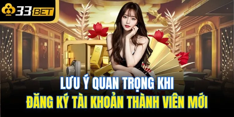 Lưu ý quan trọng khi đăng ký tài khoản thành viên mới